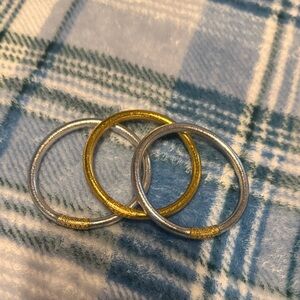 Budhagirl all weather Bracelet mix 3 pack Sliver & Gold